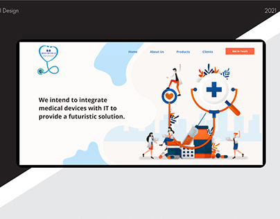 Website UI Design for a Medical Startup