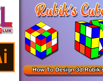Rubik's Cube Design Using Adobe Illustrator