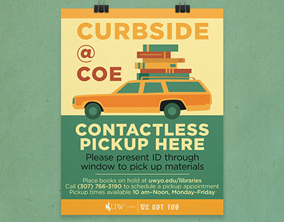 Curbside Pickup at University of Wyoming Libraries