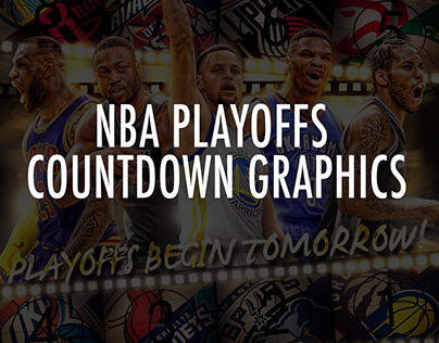 NBA 2016 Playoffs Countown Graphics
