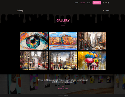 Paint - Gallery Page Design