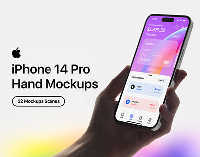 22 iPhone 14 Pro In Hand Mockups | Free Version