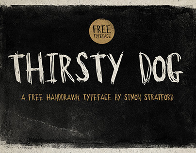 Thirsty Dog free typeface