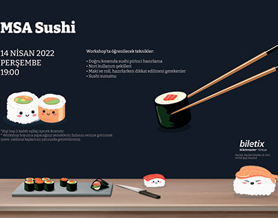 MSA Sushi Workshop Poster