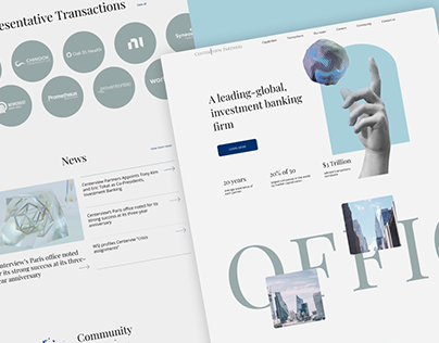 Investment Banking Firm Landing Page