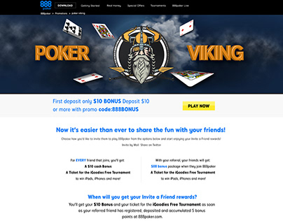 Poker Viking Promotion for 888 POKER