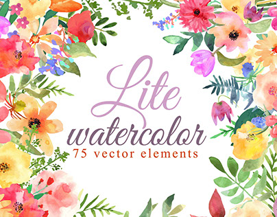 75 vector elements. Cards, wreath, patterns.