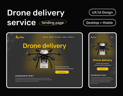 Drone Delivery Service Website