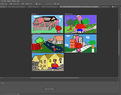 photoshop class week 8 storyboard color