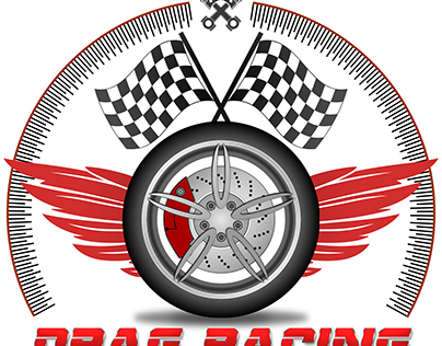 Дизайн логотипа "Drag Racing".