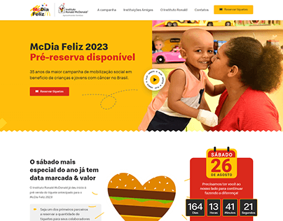 Project thumbnail - McDia Feliz 2023 - Instituto Ronald McDonalds | Website