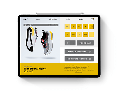 E-Commerce Single Item UI Design Concept