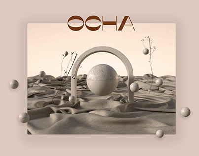 Ocha // Branding, 3D visualisation & web design