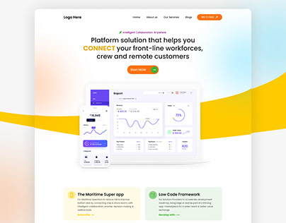 Saas Based Platform | Landing page