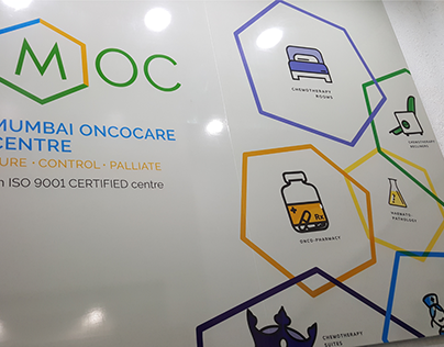 Mumbai Oncocare Centre - Branding & interior graphics