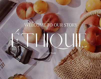 ETHIQUE - Website design for a fashion magazine