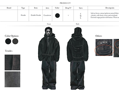 Project thumbnail - Hoodie Tech Pack & Ilustration