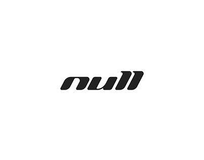 Null logo design in all typography.