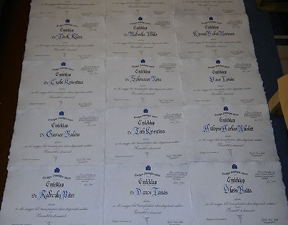Handwritten Memorial Certificates