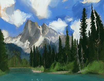 Western Canada Digital Art Landscapes