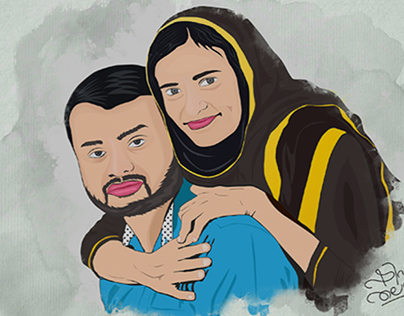 Sharafunnisa Karoli + Abdulla Poovadan Illustation