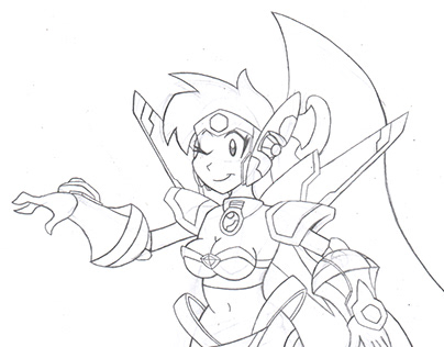 Shantae Armor Sketch