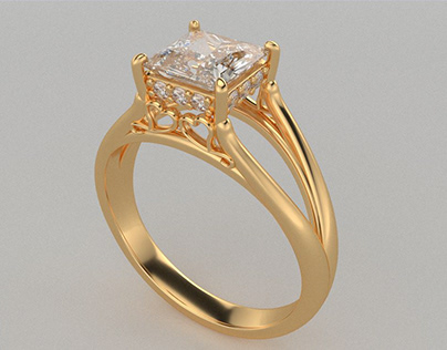 Jared Custom: Princess Heart Engagement Ring