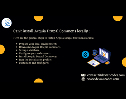 Can't install Acquia Drupal Commons locally :