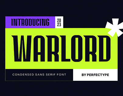 Warlord Modern Sans Serif Font Typeface