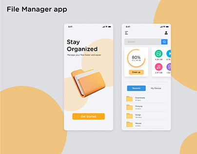 File Manager App UI Design