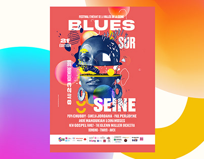 Blues Sur Seine - Poster and identity