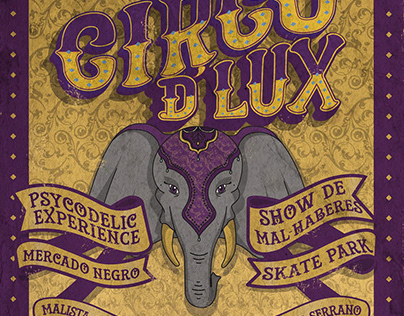 Cartel Circo d' lux/ Creative Production, Illustration