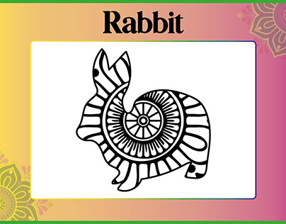 Rabbit Coloring Page for Adult & Kids