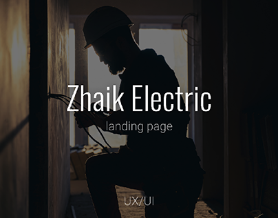 Zhaik Electric landing page