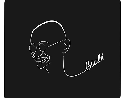 Mahatma Gandhi illustration