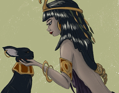 Cleopatra and her cat