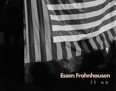 Essen Frohnhausen in black and white