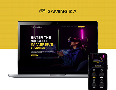 Gaming Accessories Landing Page UI Design I Website