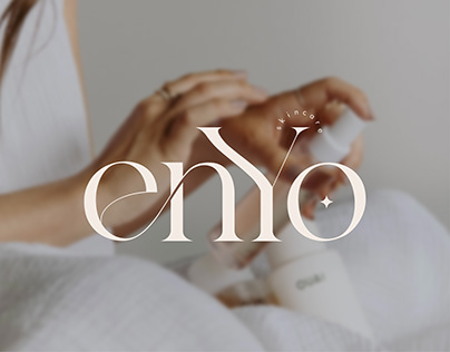 A cosmetic brand logo (ENYO)