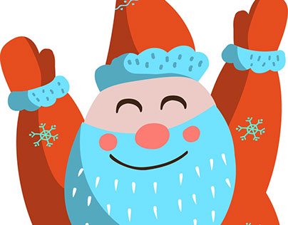 Illustration for Christmas design of online shop