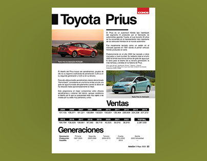 Project thumbnail - Toyota Prius Magazine Page