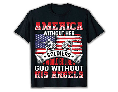 American Army Us Veteran T Shirt Design