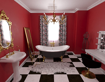 Cabaret bathroom | Interior Design