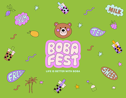Boba Fest Branding for Adobe MAX