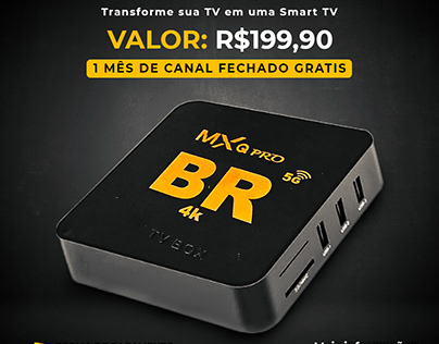 Smart TV Box - MXQ PRO BR 4K