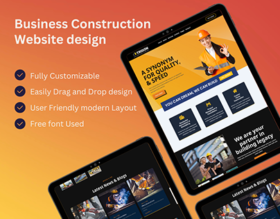 Business Construction WordPress Website design