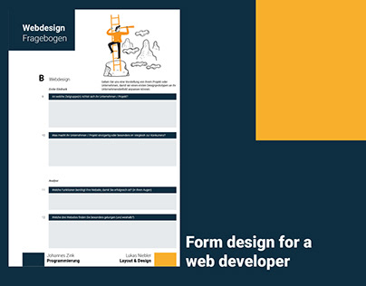 digital form design for a web developer