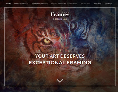 Just Good Frames responsive site design