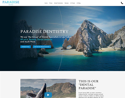 Paradise Dentistry Cabos SEO Oriented Web Page