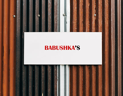 New design for the name of Babushka's restaurant